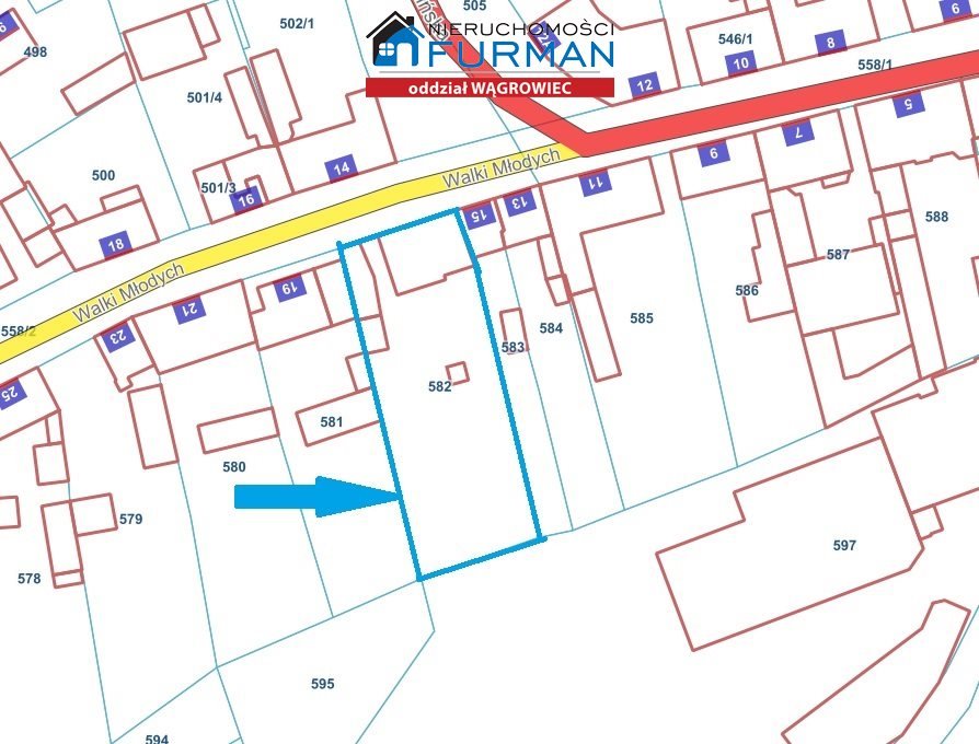Działka budowlana w Gołańcz, 1349 m², media, plan zabudowy Gołańcz  1 349m2 Foto 1