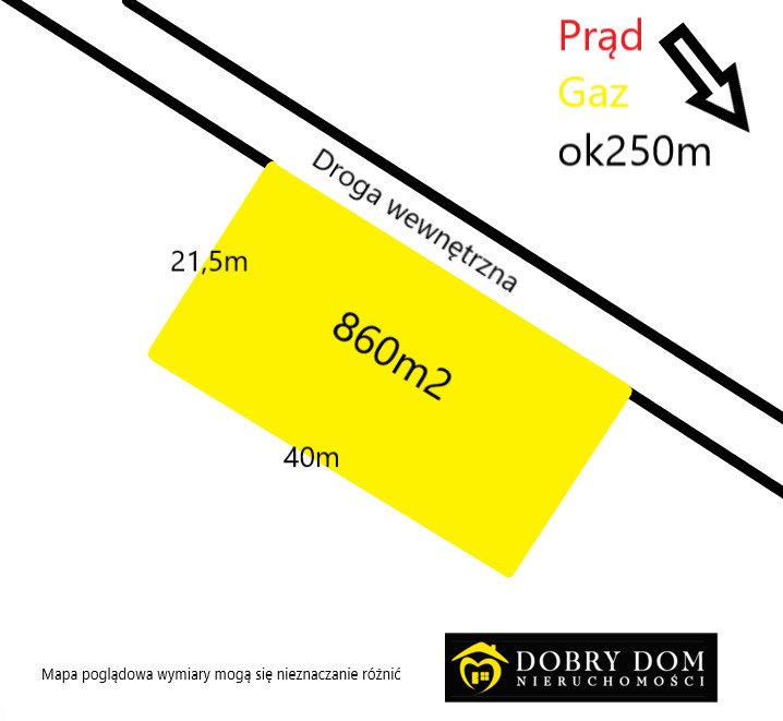 Działka budowlana na sprzedaż Hryniewicze  860m2 Foto 1