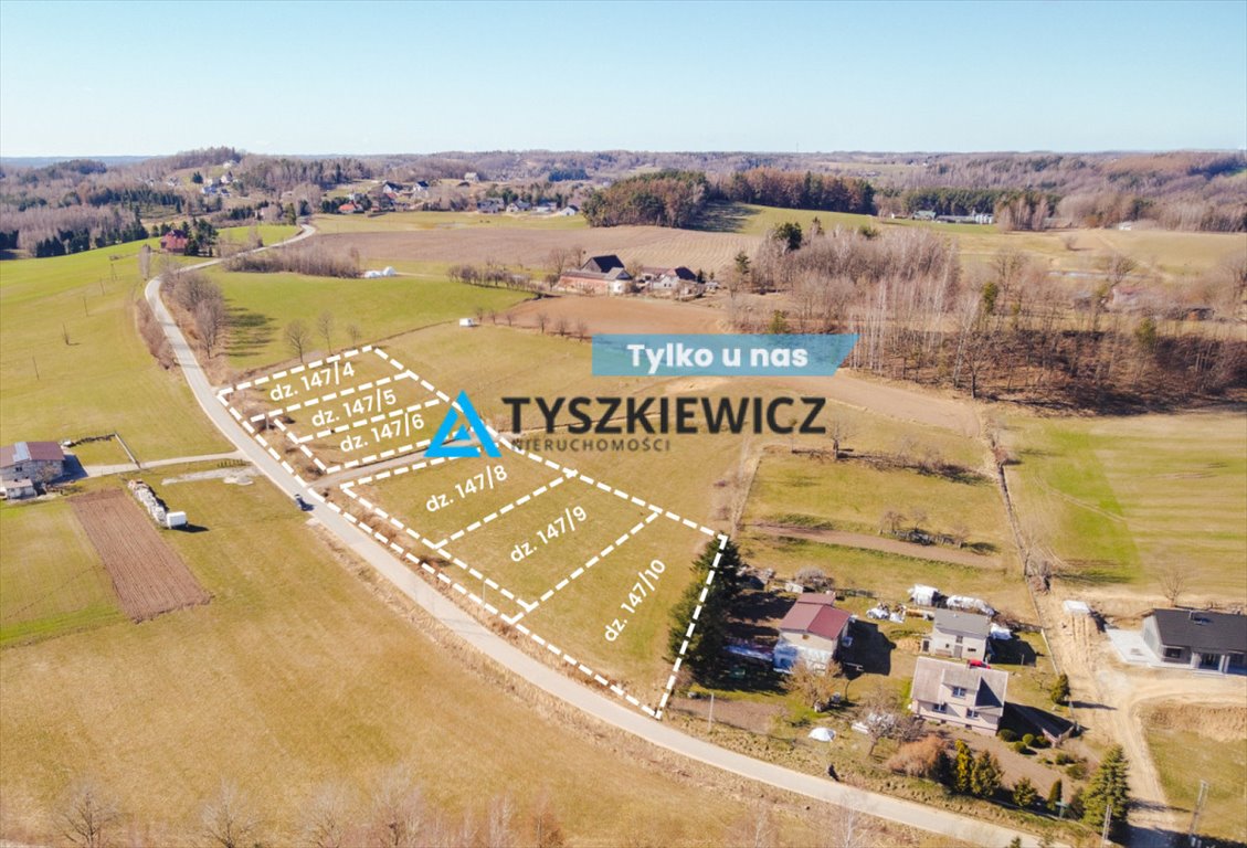 Działka 1001 m² w sercu Kaszub z pięknym widokiem Rąty  1 001m2 Foto 1