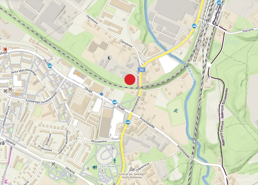 Działka 20 895 m² z budynkiem do remontu, Wrocławska Wałbrzych, ul. Wrocławska 83  20 895m2 Foto 1