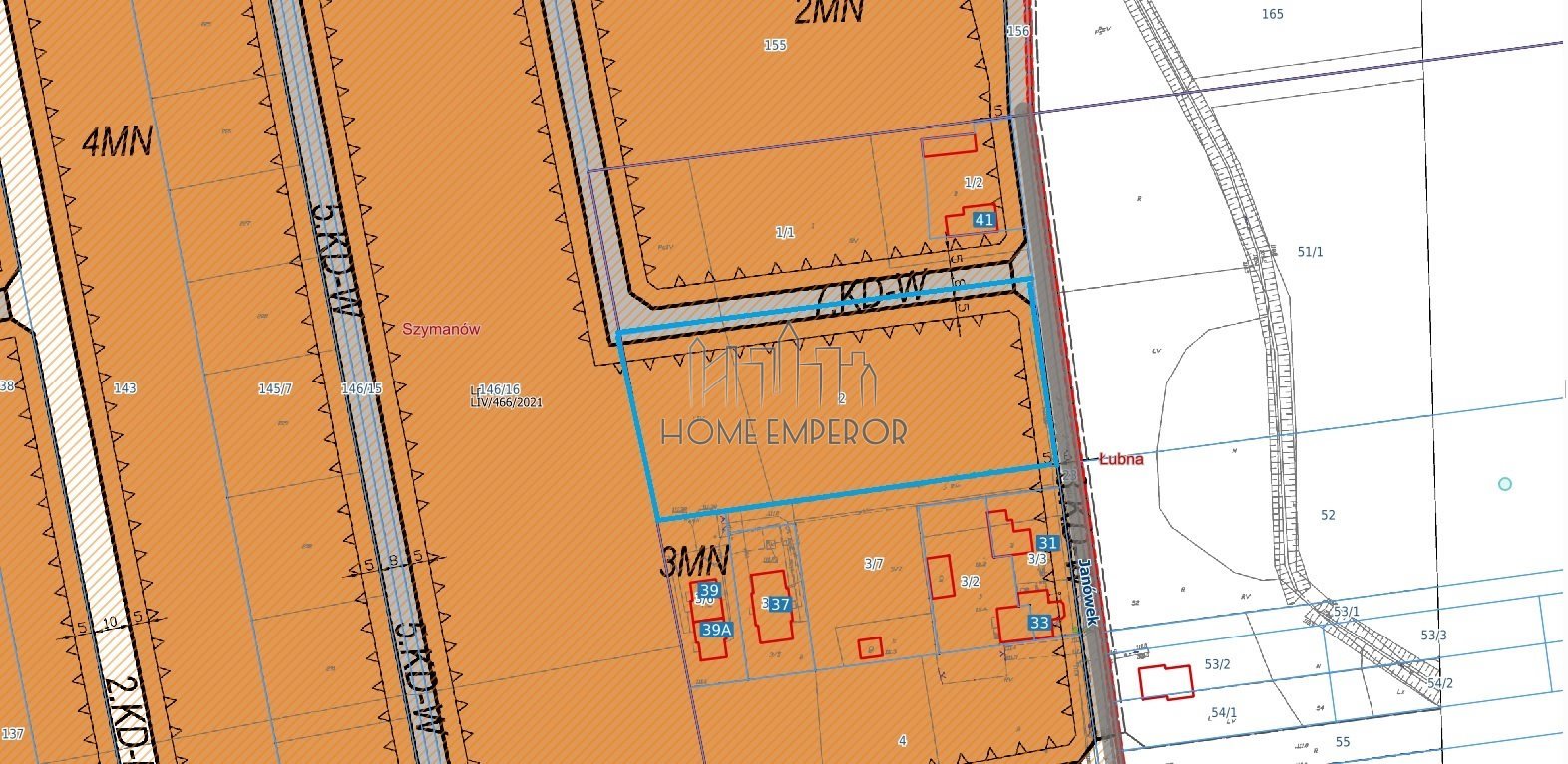 Działka 5500 m² z mediami i planem mieszkaniowym zapraszam Łubna, Janówek  5 500m2 Foto 1