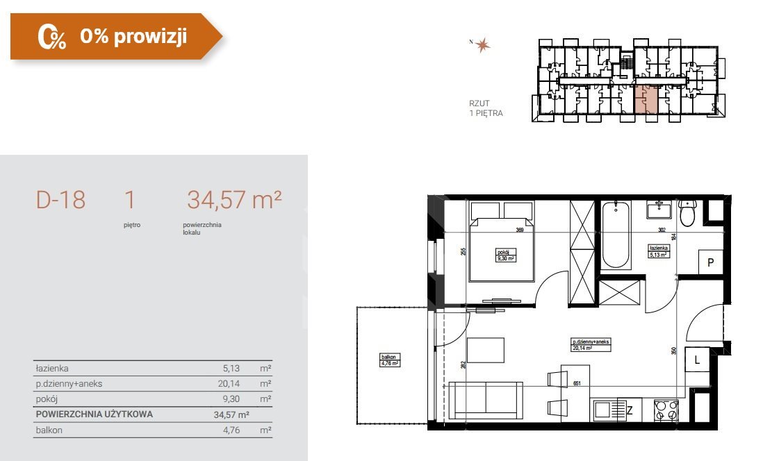 Mieszkanie dwupokojowe na sprzedaż Bydgoszcz, Czyżkówko  35m2 Foto 4