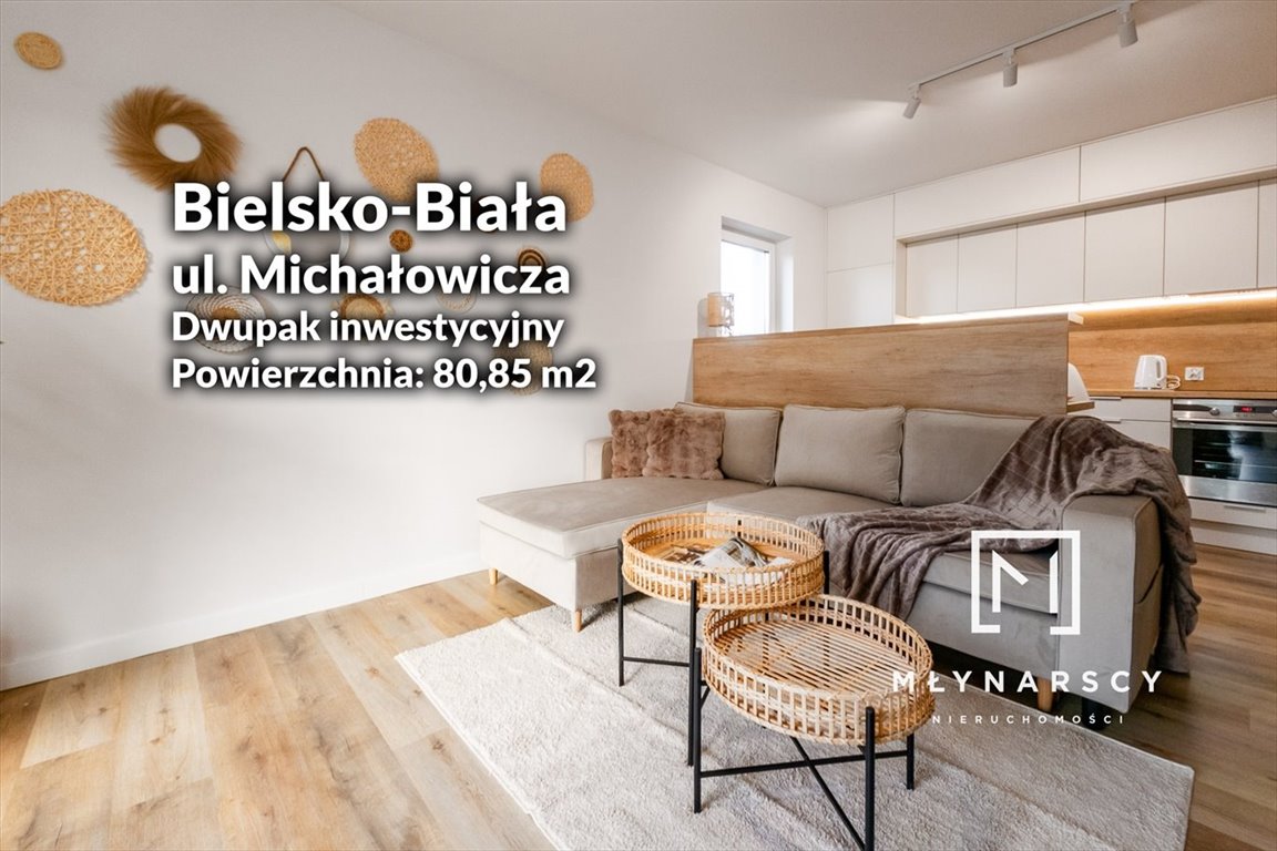 Mieszkanie trzypokojowe na sprzedaż Bielsko-Biała, Słoneczne, Michałowicza  81m2 Foto 1