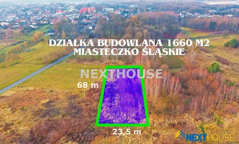 Działka budowlana na sprzedaż Miasteczko Śląskie  1 660m2 Foto 1