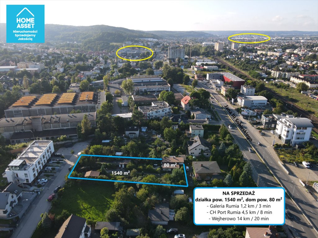Działka 1540 m² w Rumi, blisko SKM - polecam! Rumia, Gryfa Pomorskiego  1 540m2 Foto 1