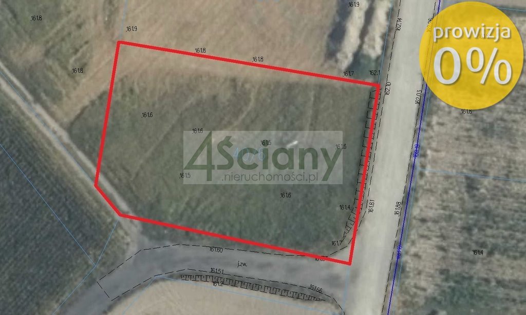 Sprzedam działkę 1365 m² w Borki-Paduchy, prostokąt, dostęp do drogi Borki-Paduchy  1 365m2 Foto 1