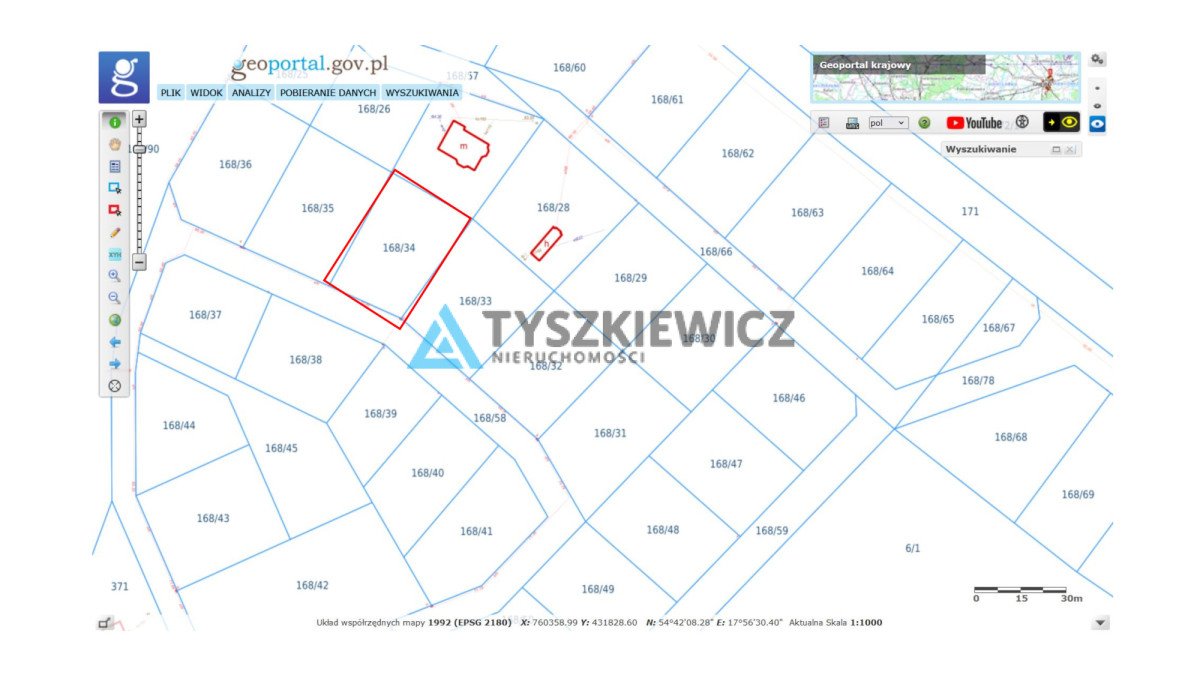 Działka budowlana na sprzedaż Łętowo  1 168m2 Foto 2