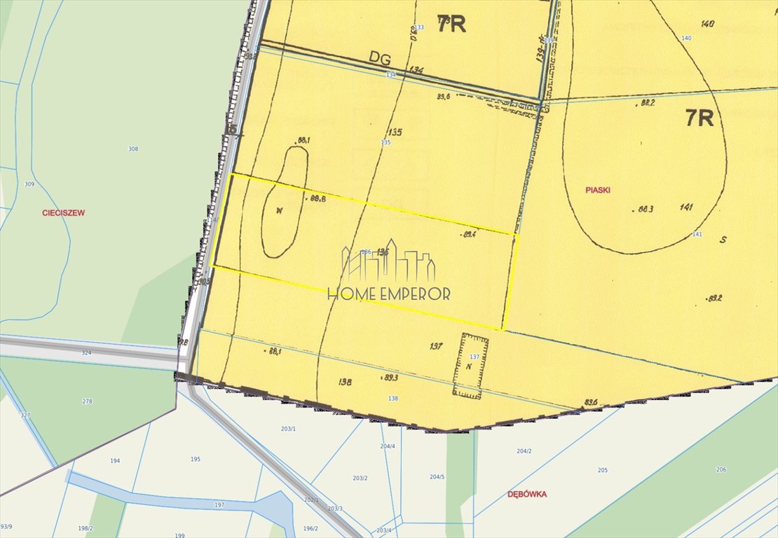 Działka rolna 15 100 m² z mediami, Piaski - polecam Piaski  15 100m2 Foto 1