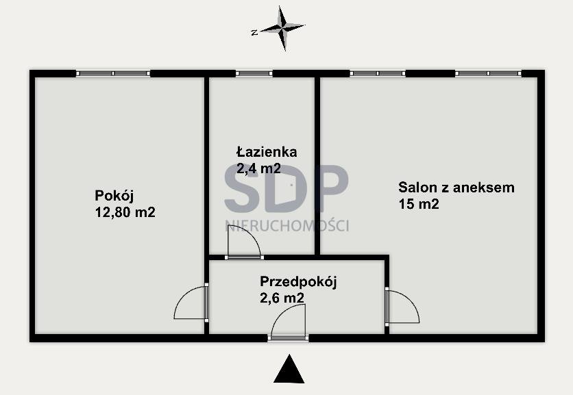 Mieszkanie dwupokojowe na sprzedaż Wrocław, Krzyki, Gaj, Borowska  33m2 Foto 1