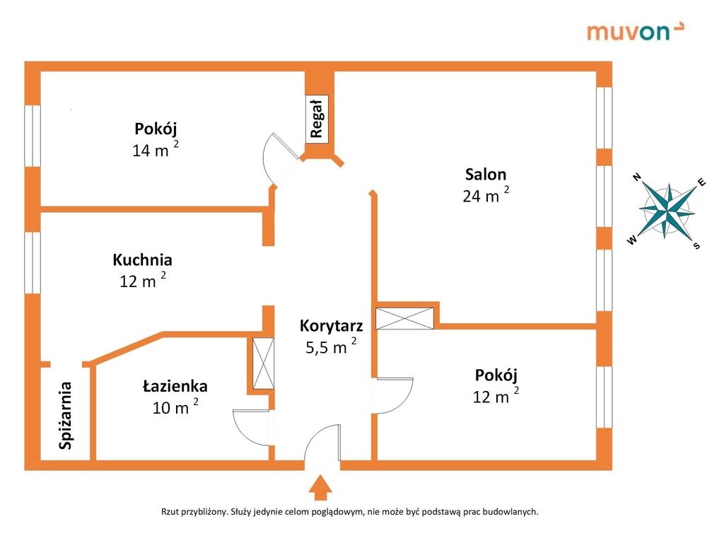 Mieszkanie trzypokojowe na sprzedaż Bydgoszcz, Centrum, ks. Jana Długosza  79m2 Foto 12