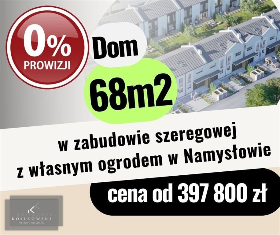 Dom na sprzedaż Namysłów, osiedle domów  68m2 Foto 1