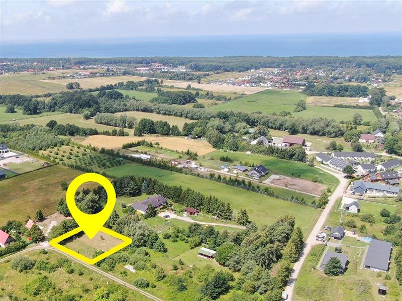 Działka 1024 m² pod dom lub inwestycję nad morzem. Rusinowo, Różana  1 024m2 Foto 1