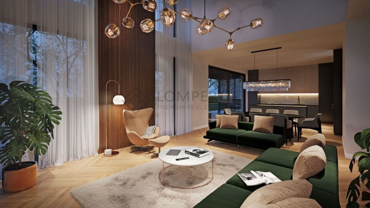 Nowoczesny dom bliźniak 309 m² z ogrodem w Wilanowie zapraszam Warszawa  309m2 Foto 1