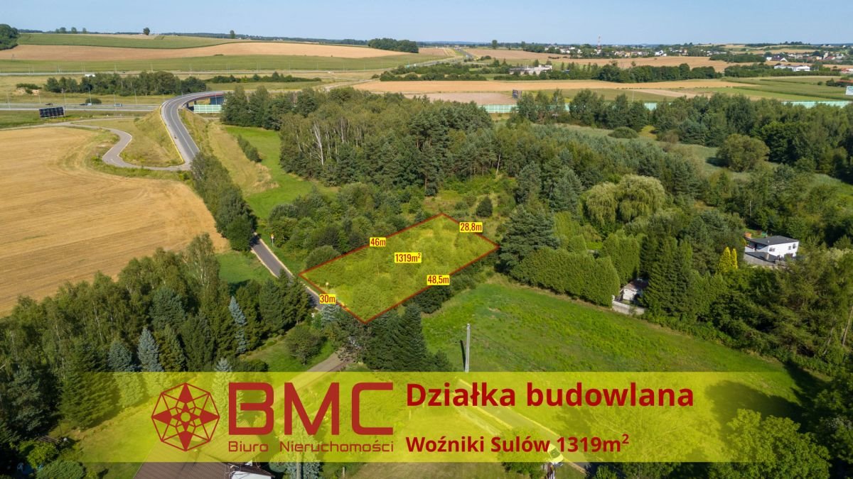 Działka budowlana na sprzedaż Woźniki, Sulów  1 319m2 Foto 1