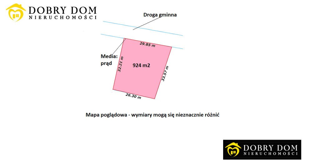 Działka budowlana 924 m² w cichej okolicy, WZ, media Zaleszany  924m2 Foto 1