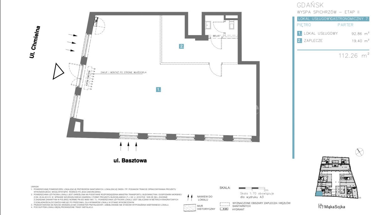 Lokal użytkowy na wynajem Gdańsk, Śródmieście, Chmielna  112m2 Foto 4