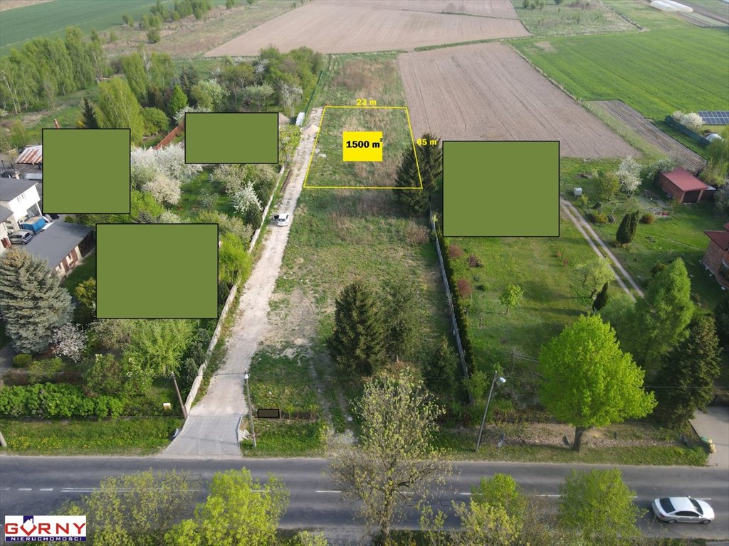 Na sprzedaż działka 1495 m² z warunkami zabudowy w Piotrkowie Piotrków Trybunalski  1 495m2 Foto 1