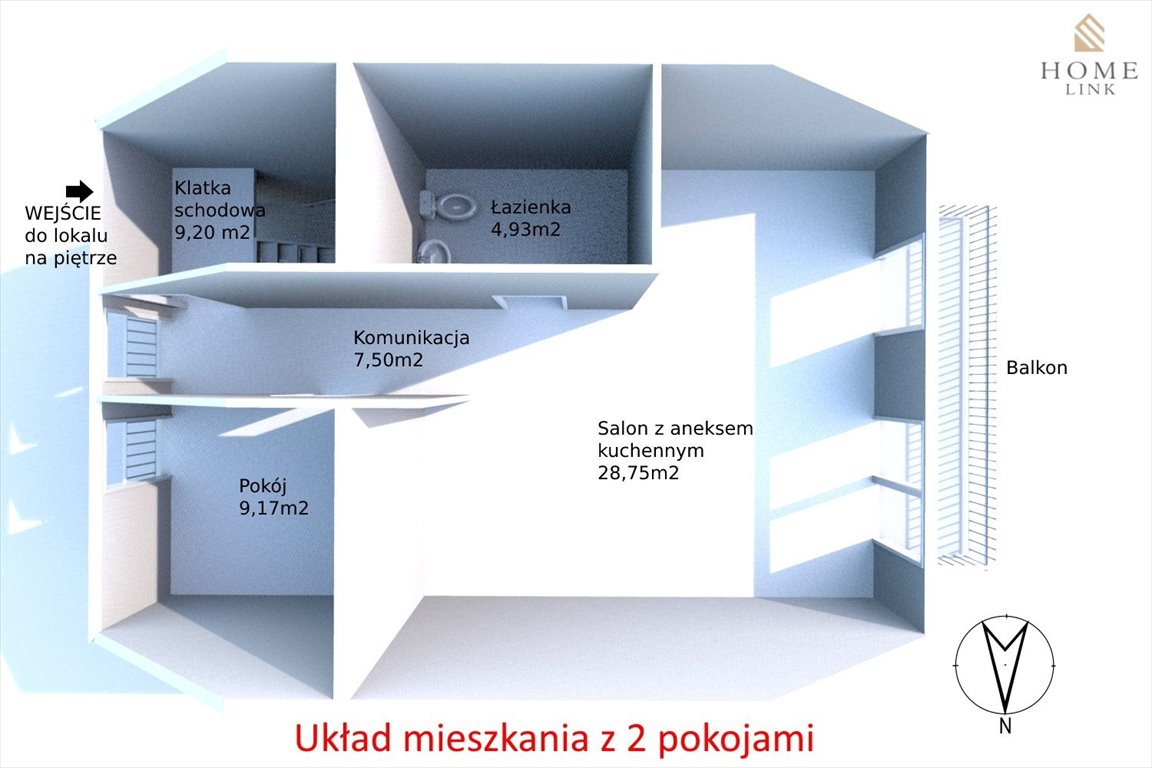 Mieszkanie trzypokojowe na sprzedaż Olsztyn, Osiedle Generałów  60m2 Foto 8
