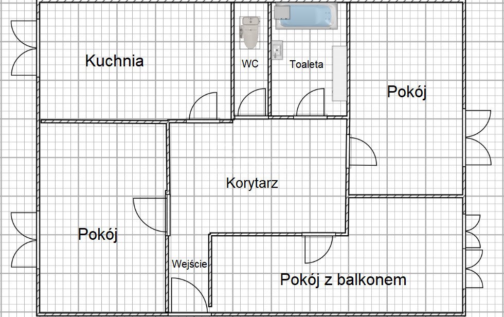 Mieszkanie trzypokojowe na sprzedaż Zamość  55m2 Foto 13