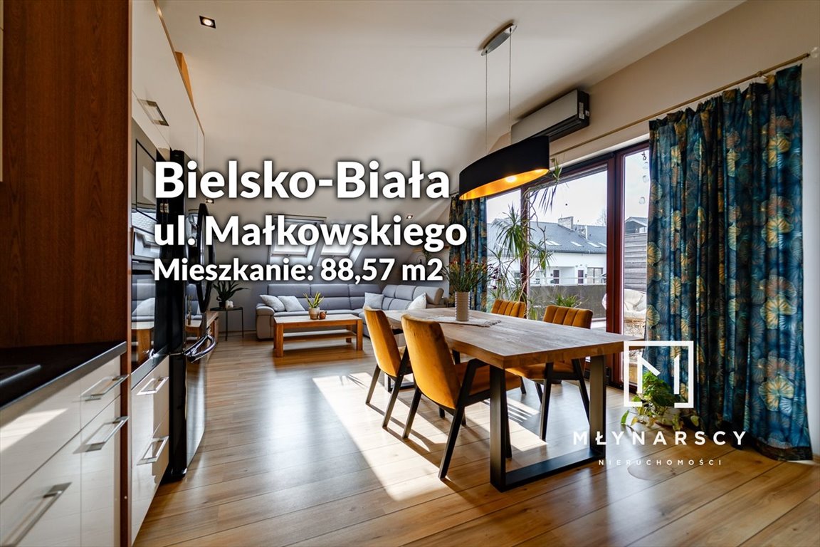 Mieszkanie trzypokojowe na sprzedaż Bielsko-Biała, Olszówka, Małkowskiego  89m2 Foto 1