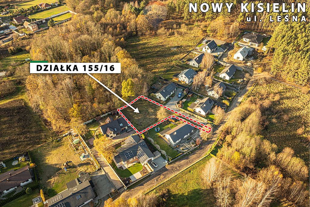 Działka budowlana na sprzedaż Zielona Góra, Nowy Kisielin, Nowy Kisielin-Leśna  990m2 Foto 10