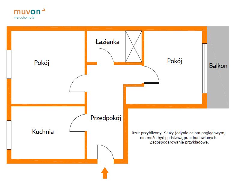 Mieszkanie dwupokojowe na sprzedaż Kraków, Czarnogórska  45m2 Foto 2