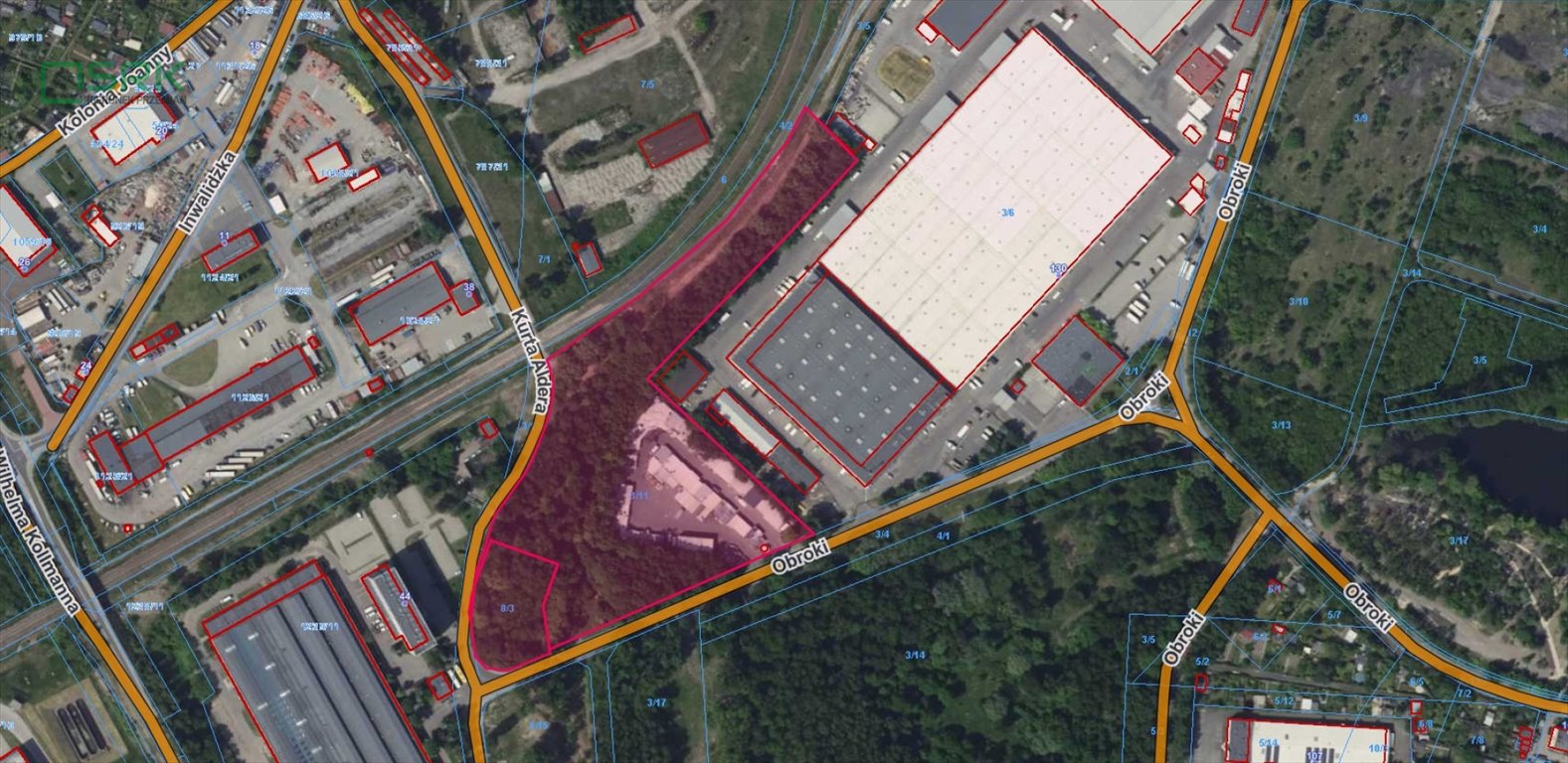 Do sprzedania inwestycyjna działka 26 tys. m² z infrastrukturą Katowice, Os. Witosa, Obroki  26 149m2 Foto 1
