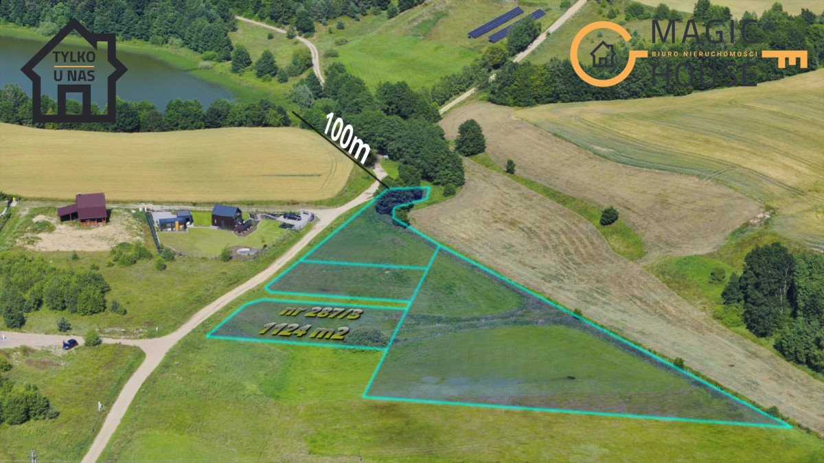 Działka 1124 m² blisko jeziora z WZ, spokojna okolica Połęczyno  1 124m2 Foto 1