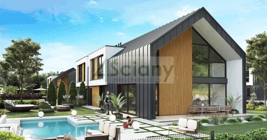 Nowoczesny dom w stylu stodoła, 176 m2, garaż Musuły  177m2 Foto 1