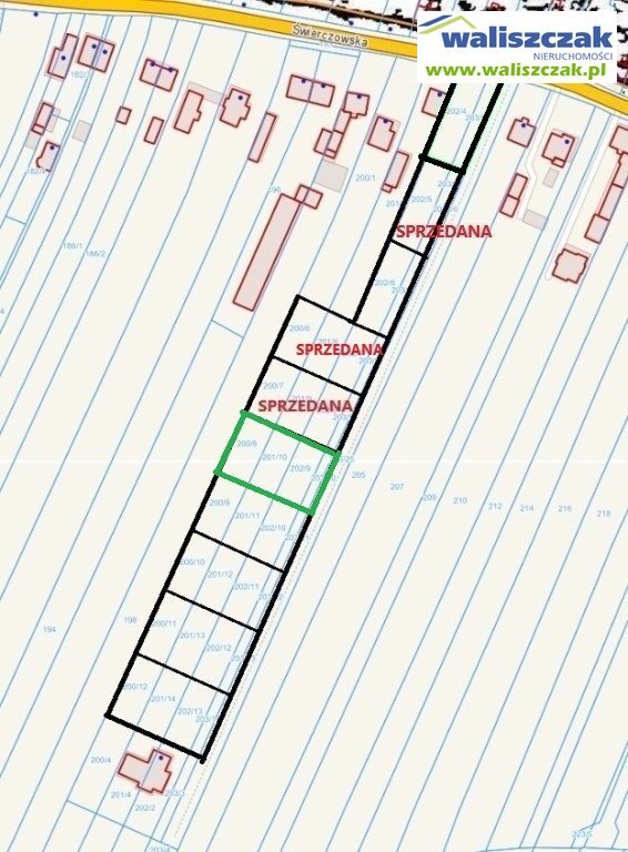 Działka budowlana na sprzedaż Piotrków Trybunalski, Świerczowska  1 241m2 Foto 2