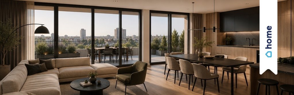 Przestronne 4-pokojowe mieszkanie (87,64 m²) z dużym balkonem (16,78 m²) w centrum Katowice, Wilhelma Friedricha Grundmanna  88m2 Foto 1