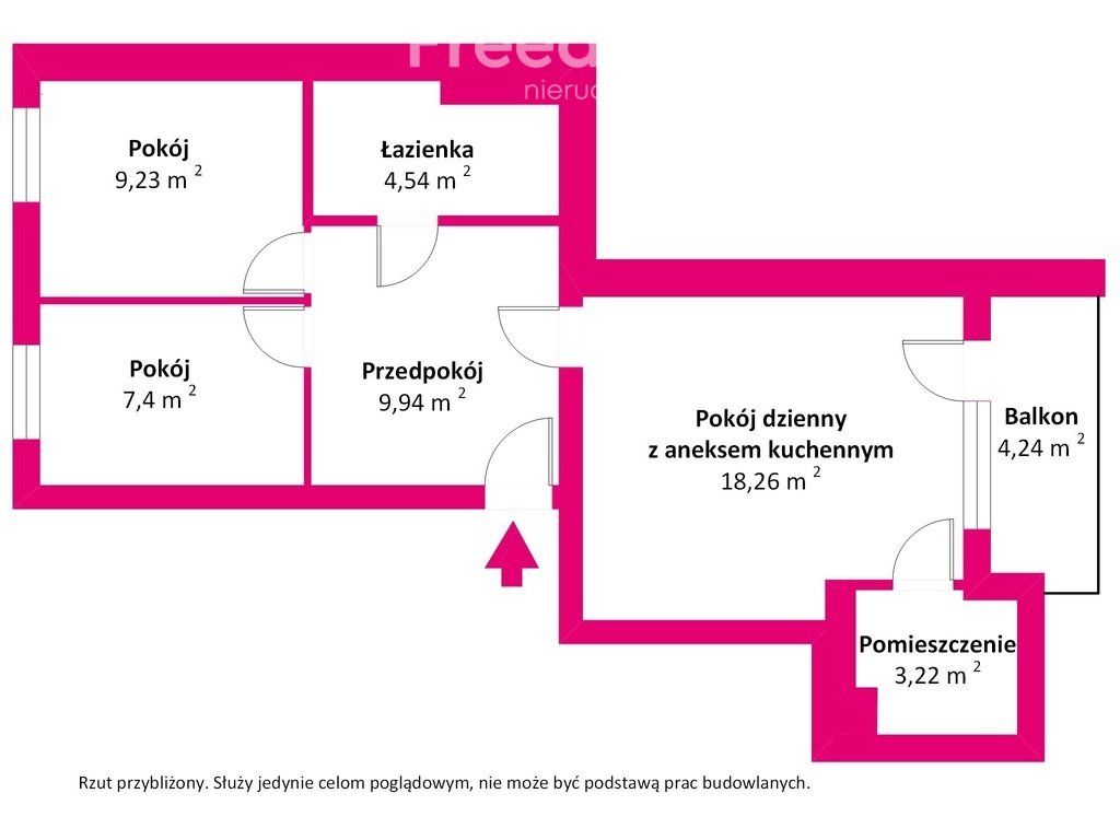 Mieszkanie trzypokojowe na sprzedaż Biała Podlaska, Stanisława Tessaro  53m2 Foto 10