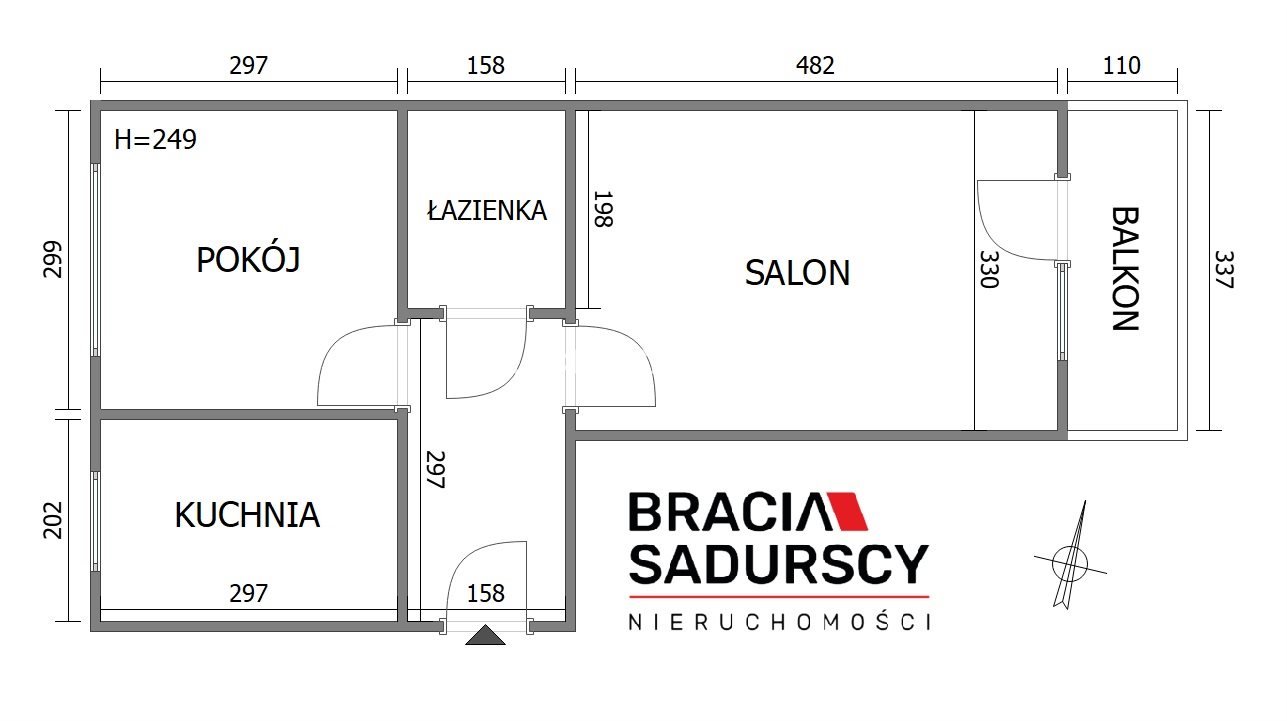Mieszkanie dwupokojowe na sprzedaż Kraków, Bieżanów-Prokocim, Prokocim, Erazma Jerzmanowskiego  39m2 Foto 3