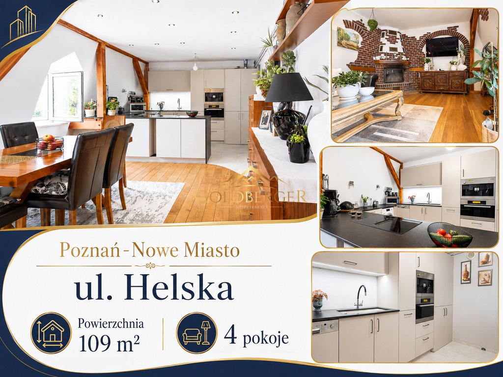 Sprzedam przestronne 109 m² mieszkanie z piwnicą w Poznaniu Poznań, Nowe Miasto, Helska  109m2 Foto 1