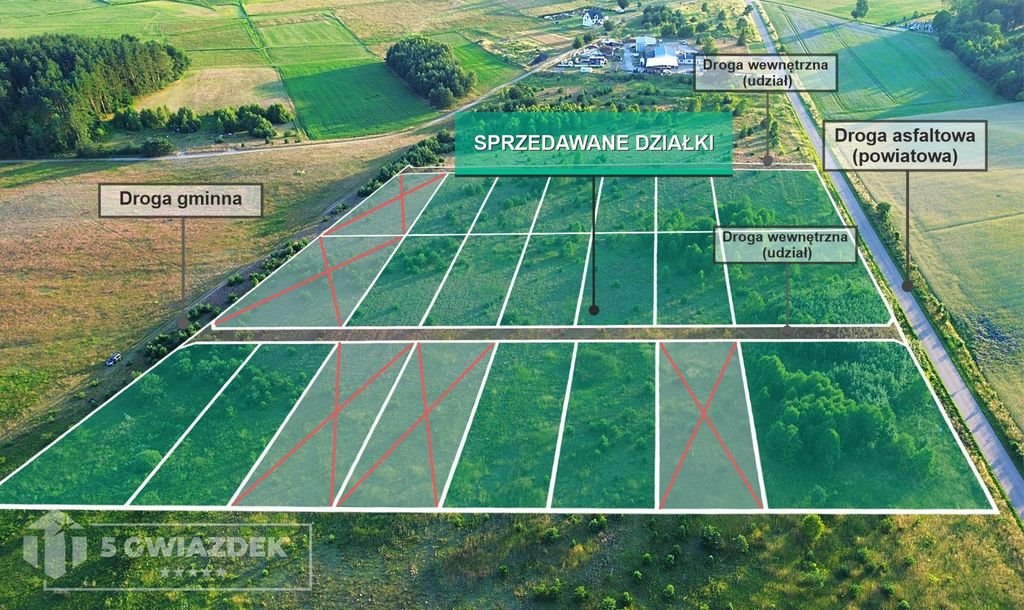 Działka inwestycyjna na sprzedaż Dalęcino  1 588m2 Foto 2