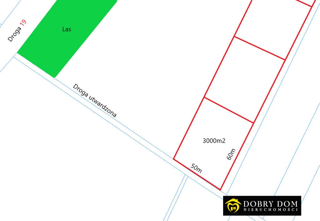 Urokliwa działka rolna 3000 m² z lasami i rzeką Koźliki  3 000m2 Foto 1