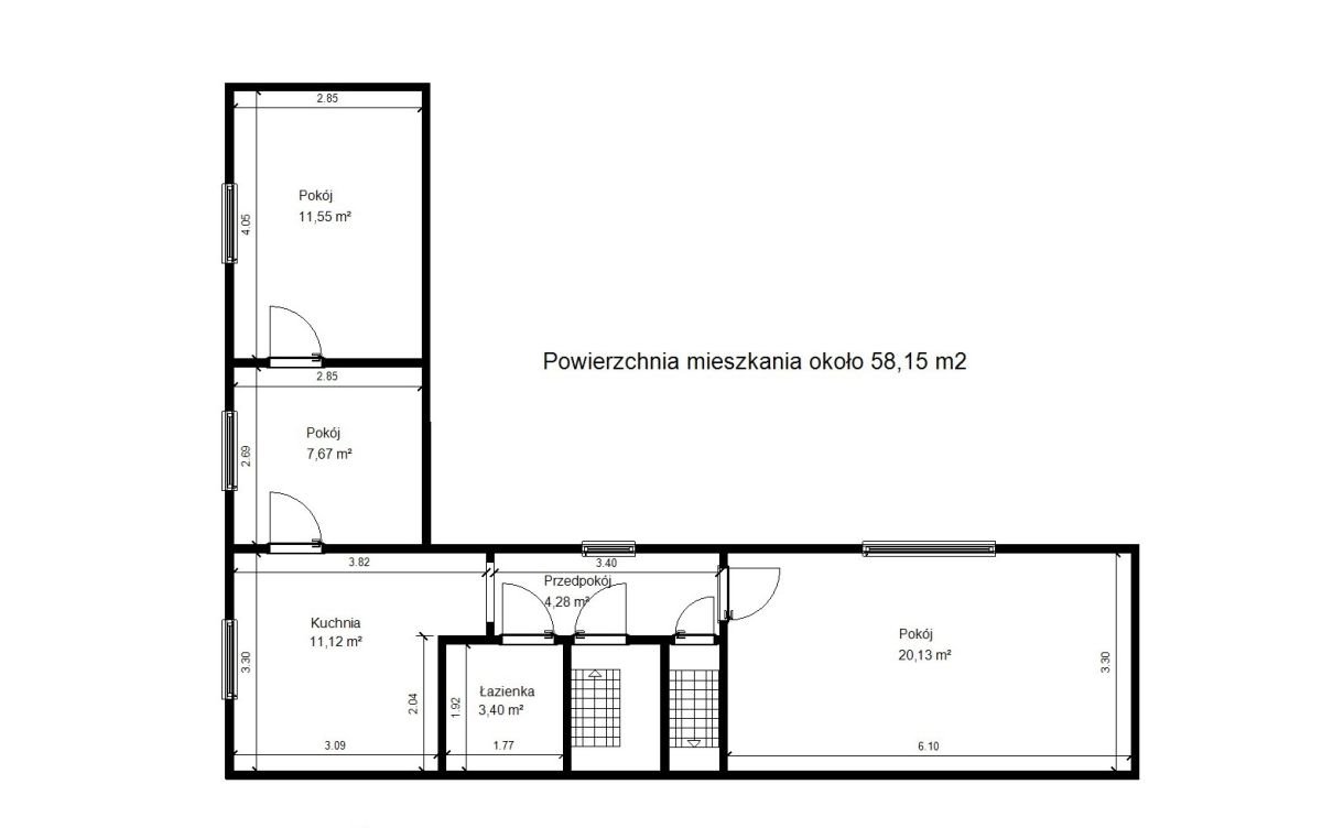 Mieszkanie dwupokojowe na sprzedaż Lubliniec, św. Mikołaja  130m2 Foto 4