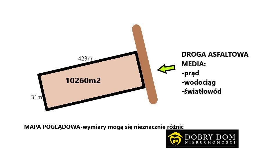 Działka rolna na sprzedaż Wierzchlesie  10 260m2 Foto 1