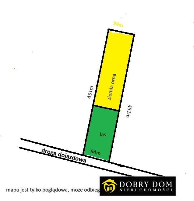 Działka 4,19 ha z lasem i ziemią rolną – inwestycja Ciechanowiec  41 900m2 Foto 1