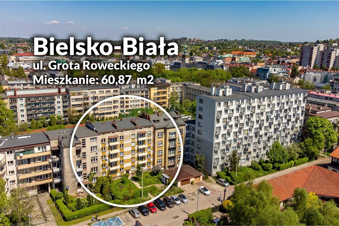 Mieszkanie dwupokojowe na sprzedaż Bielsko-Biała, Śródmieście Bielsko  61m2 Foto 12