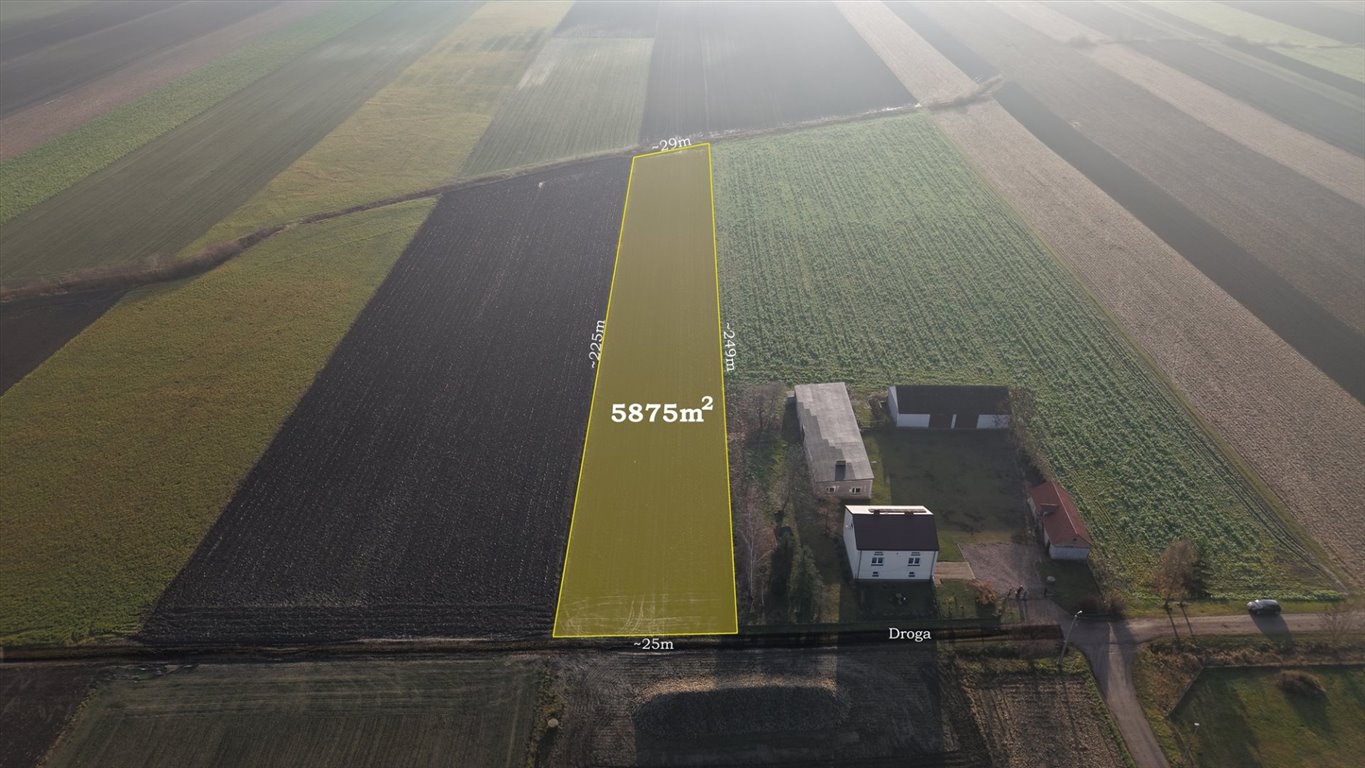 Działka z warunkami zabudowy, 5875 m², media, dojazd Szadkówek  5 875m2 Foto 1