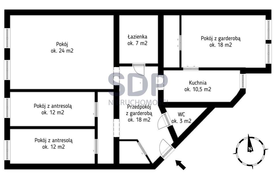 Mieszkanie czteropokojowe  na sprzedaż Wrocław, Śródmieście, Nadodrze, Bolesława Chrobrego  104m2 Foto 3