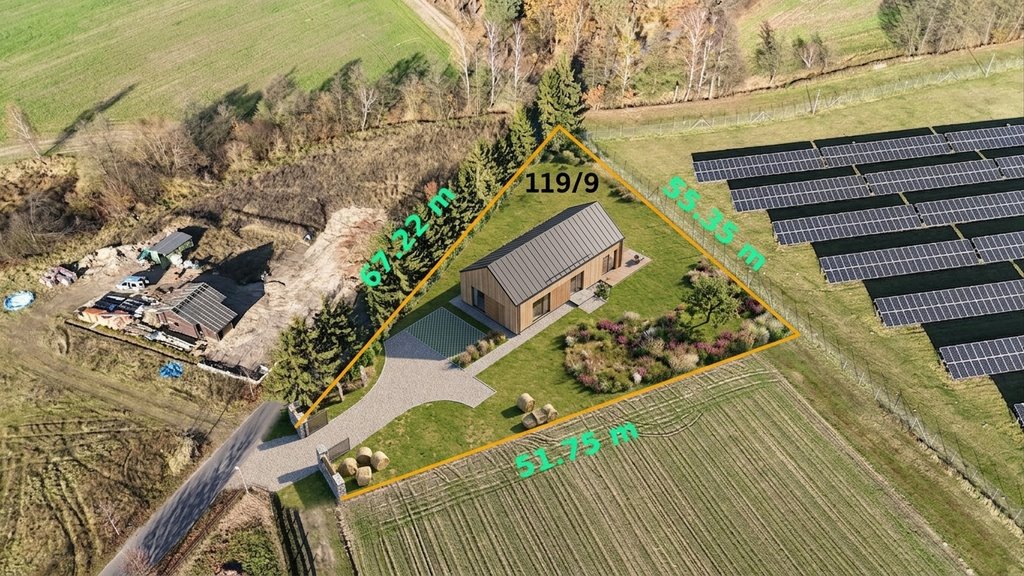 Urokliwa działka 1681 m² z mediami i dojazdem asfaltowym Tuchola  1 681m2 Foto 1