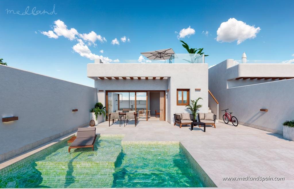 Nowoczesna villa z basenem i solarium w Torre Pacheco Hiszpania, Torre Pacheco  90m2 Foto 1