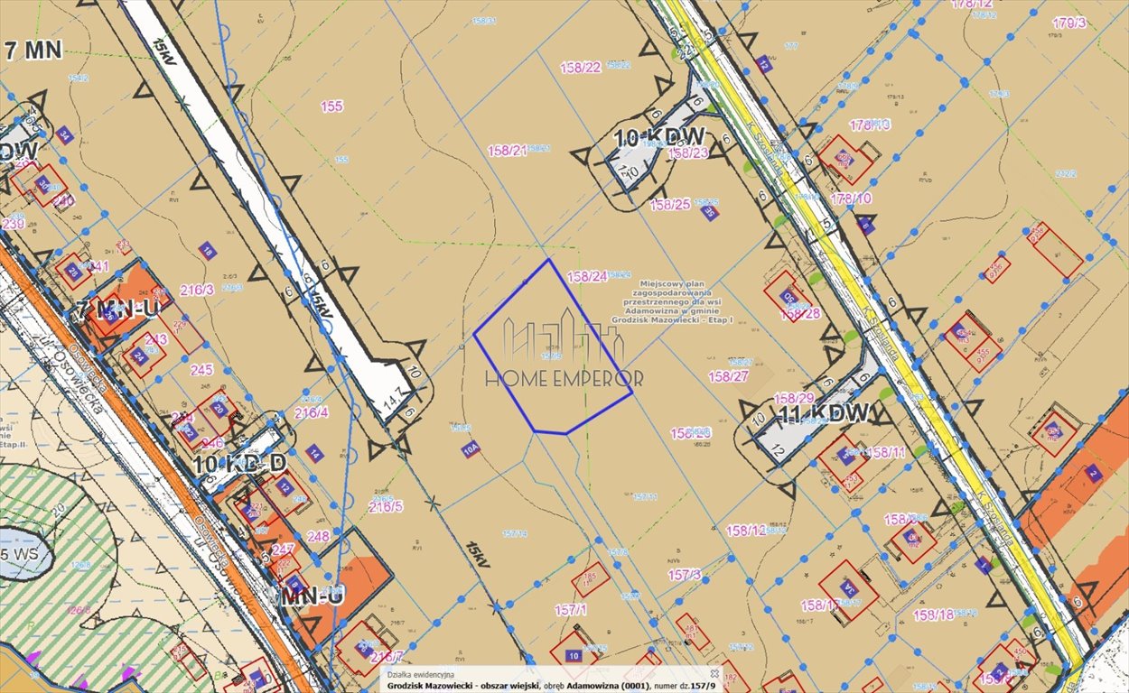 Działka budowlana na sprzedaż Adamowizna, Zofii Nałkowskiej  1 466m2 Foto 1