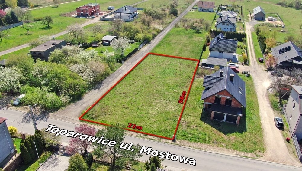 Działka 1296 m² z potencjałem zabudowy w Toporowicach Toporowice, Mostowa  1 296m2 Foto 1