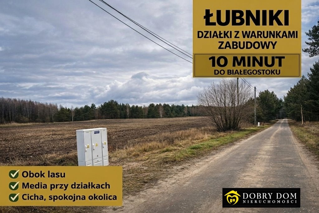 Na sprzedaż działka 1369 m² pod dom w Łubnikach Łubniki  1 369m2 Foto 1