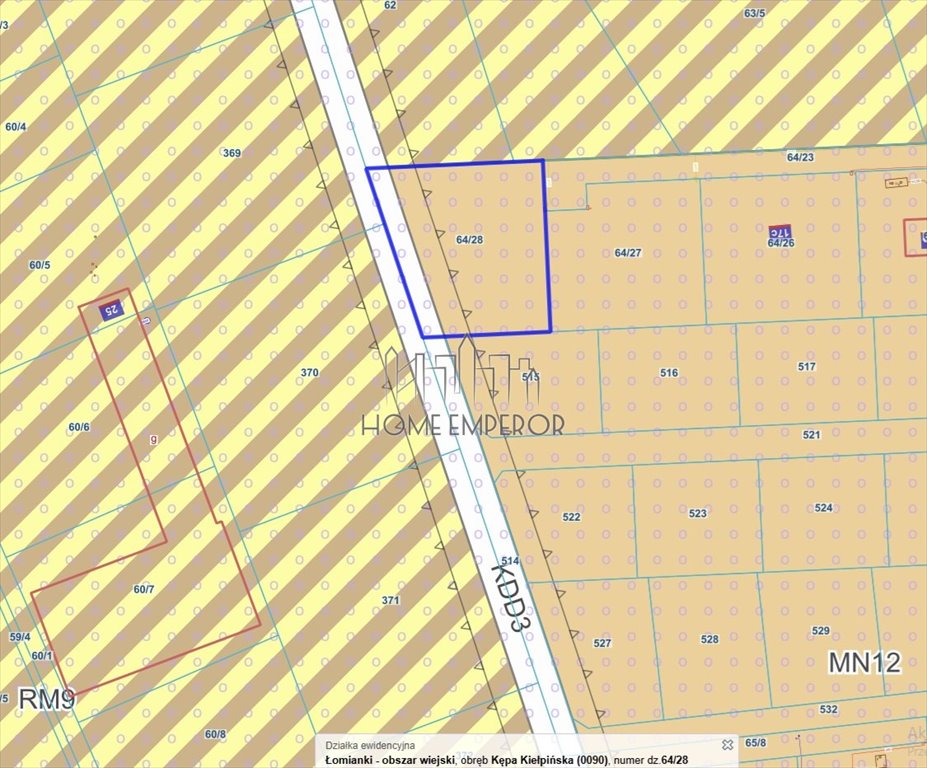 Działka budowlana na sprzedaż Kępa Kiełpińska, 6 Pułku Piechoty  1 468m2 Foto 1