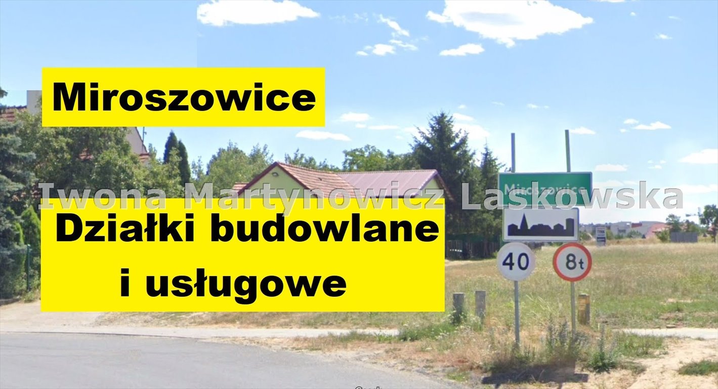 Działki budowlane w Miroszowicach od 1000 m² - polecam Miroszowice  1 000m2 Foto 1