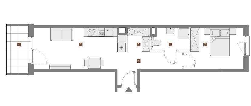 Mieszkanie dwupokojowe na sprzedaż Warszawa, Targówek, Zacisze, Wierna  45m2 Foto 1